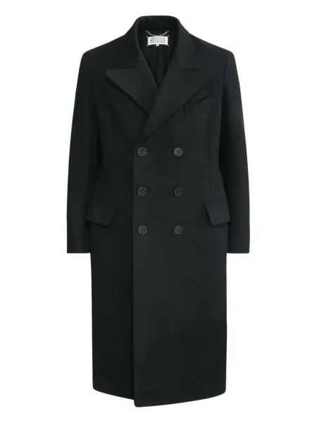 Palton Maison Margiela de lână negru