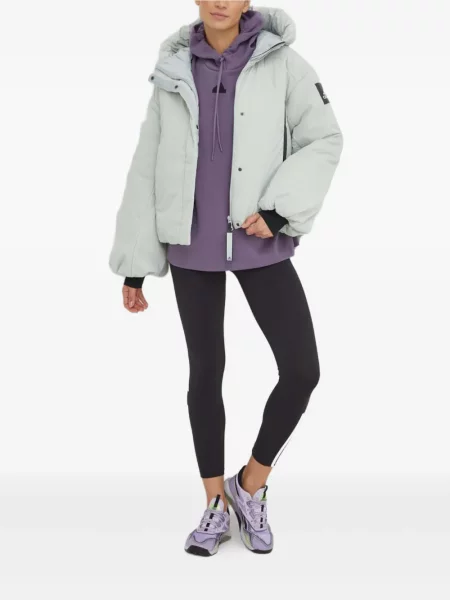 Pruhované tenisky Adidas Swift Run s kapucí na platformě zelené