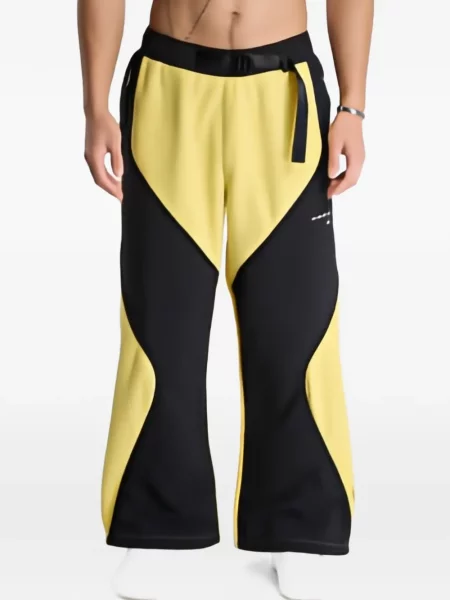 Pantaloni Jordan din fleece galben