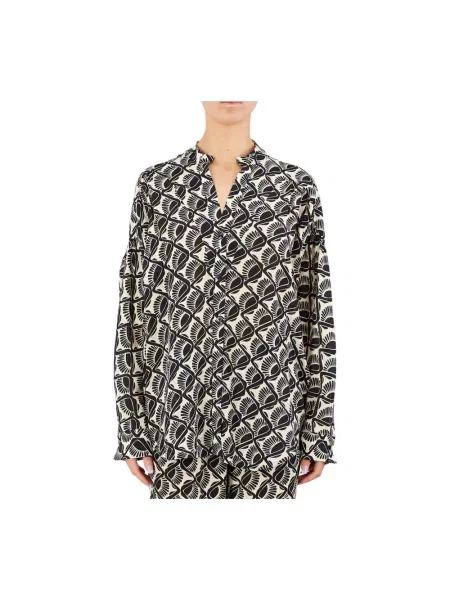 Wielobarwność koszula Seventy z nadrukiem casual