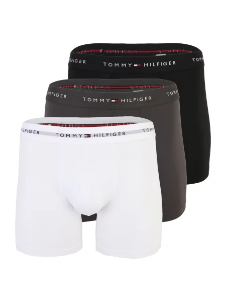 Tommy Hilfiger Underwear Boksarice temno siva / črna bela