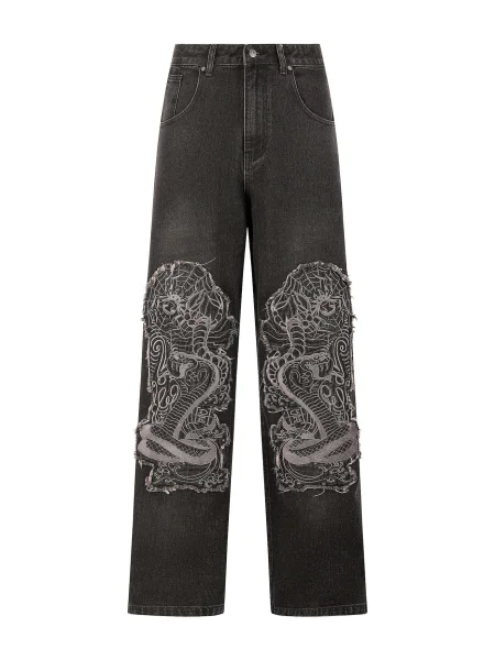 Ed Hardy Jeans gri negru