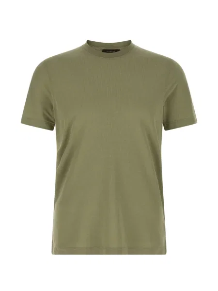 Tricou Zanone cu decolteu rotund scurt verde