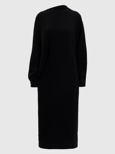 Сукня з кашеміром Agnona чорна