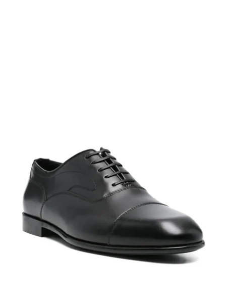 Oxford Ferragamo din piele negru
