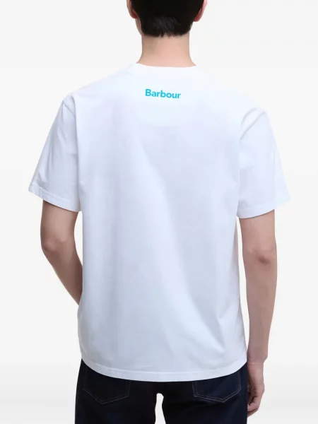 Tricou Barbour cu imagine alb