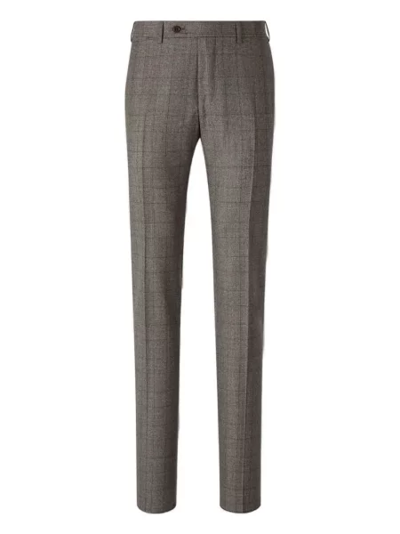 Costum Canali în carouri de costum maro