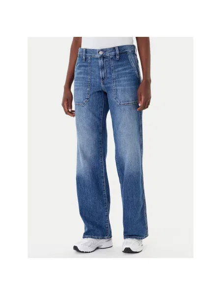 G-Star Raw Jeans hlače Judee Carpenter Loose Fit modra
