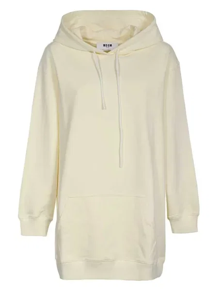 Bluza z kapturem Msgm biała