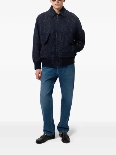 Geacă bomber Missoni tricotate albastru