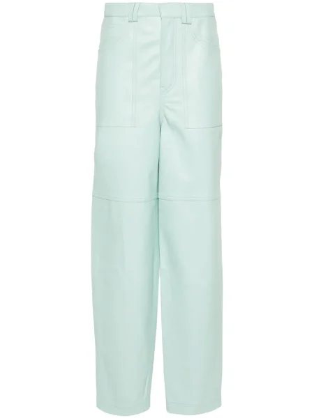 Pantaloni Rev din piele albastru