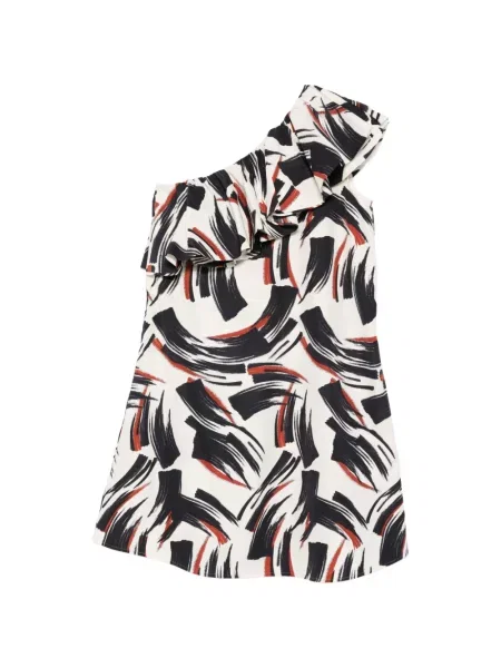 Rochie mini Essentiel Antwerp cu volane asimetrică