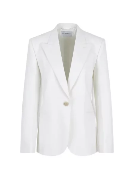 Sacou Givenchy de lână alb