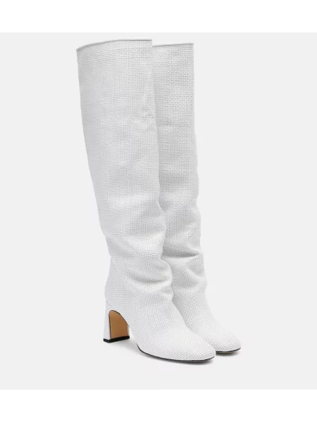 Cizme Souliers Martinez din piele alb