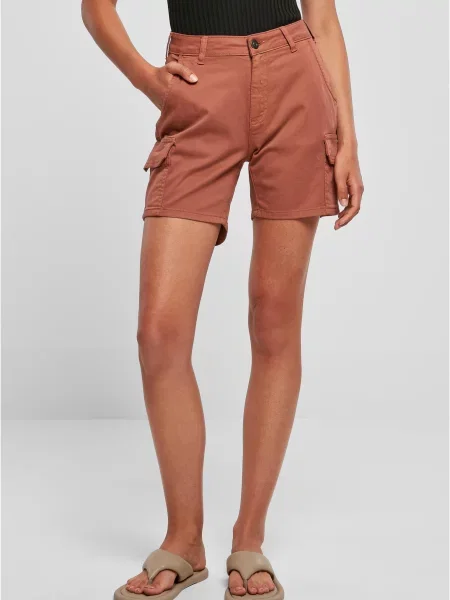 Pantaloni scurți cargo Urban Classics cu talie înaltă