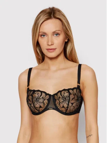 Chantelle Бюстгальтер балконет Fleurs чорний