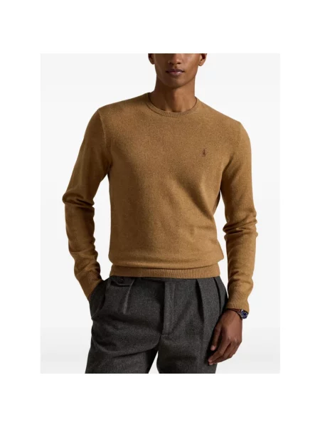 Sweter Polo Ralph Lauren wełniany brązowy