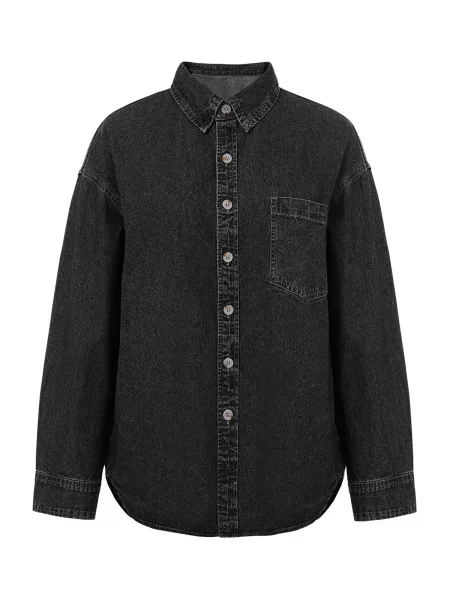 Imily Bela Bluză denim negru