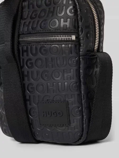 Torba crossbody Hugo skórzana czarna