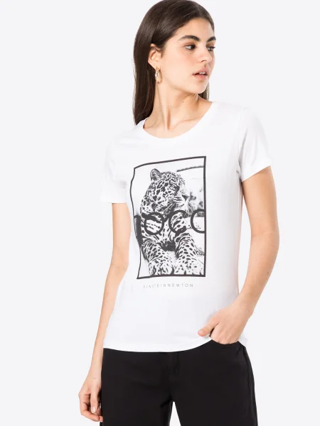 EINSTEIN & NEWTON Tricou / negru alb