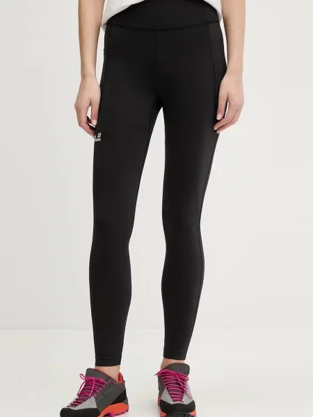 Pantaloni de trening Jack Wolfskin negru