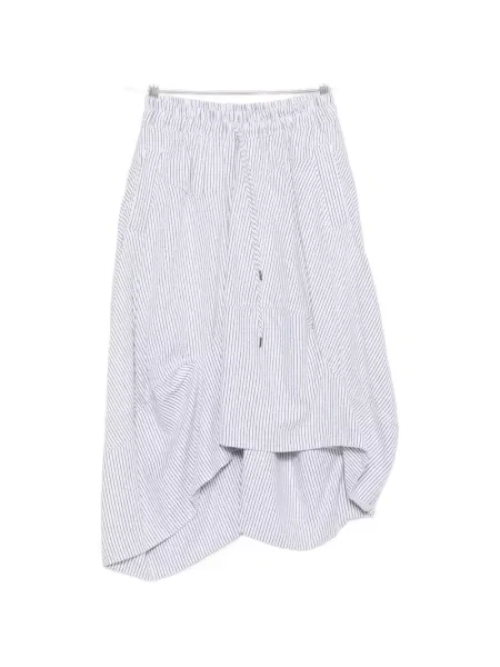 Fustă midi Vivienne Westwood cu dungi cu cordon alb