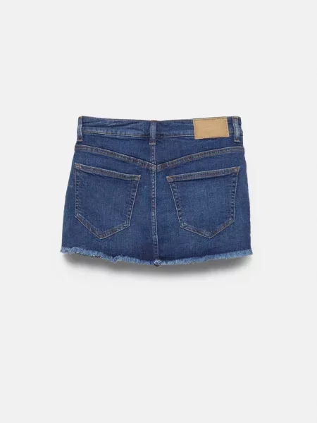 Pull&Bear Sukňa denim modrá