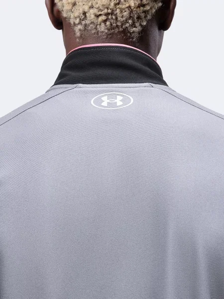 UNDER ARMOUR Tréningová bunda Challenger čadičová / čierna biela