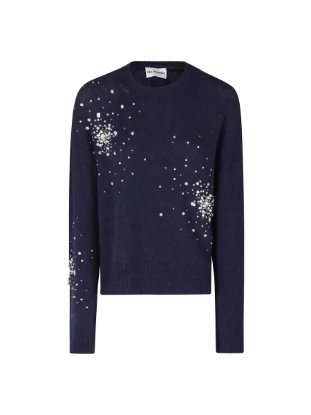 Sweter Des Phemmes z alpaki niebieski