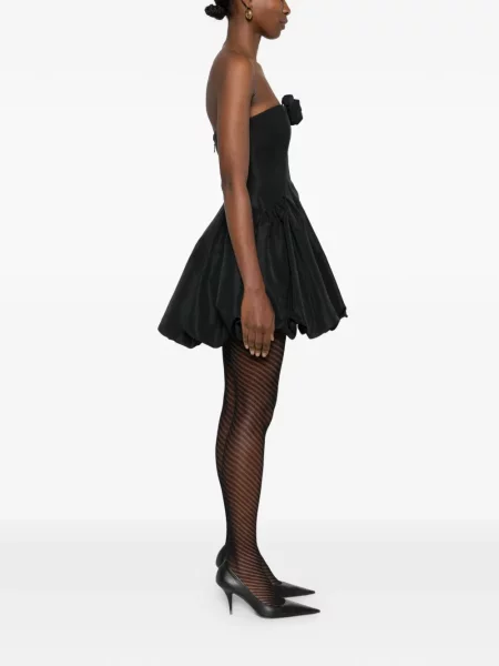 Sukienka mini Cult Gaia w kwiatki bez ramiączek garniturowa czarna