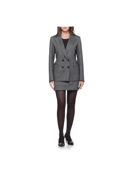Spódnica mini Blazé Milano wełniana szara