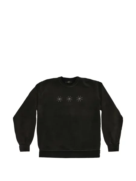 Hanorac crewneck Htc Los Angeles cu decolteu rotund negru