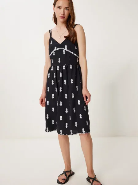 Happiness İstanbul Rochie negru alb