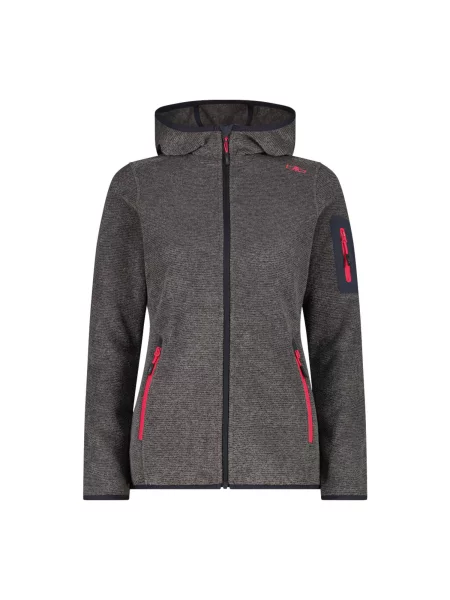 Polar z kapturem dla kobiet CMP szara