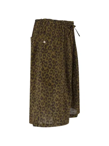 Leopardí kraťasy Needles s potiskem hnědé