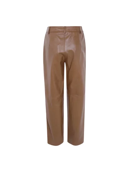 Spodnie Max Mara Studio brązowe