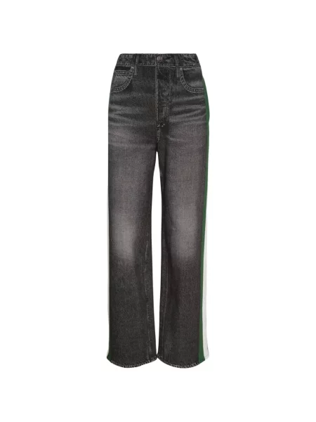 Blugi cu picior larg Rag & Bone cu dungi negru