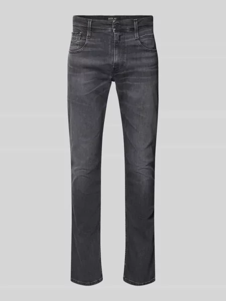 Jeansy o kroju slim fit w 5 kieszeni model Anbass' Replay