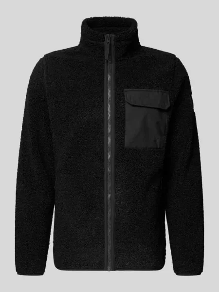 Bluza polarowa z kieszenią na piersi model PETER' Didriksons czarny