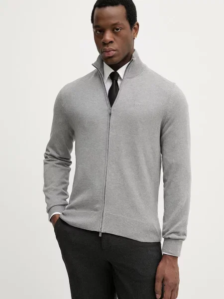 BOSS kardigan Upalano-L szary