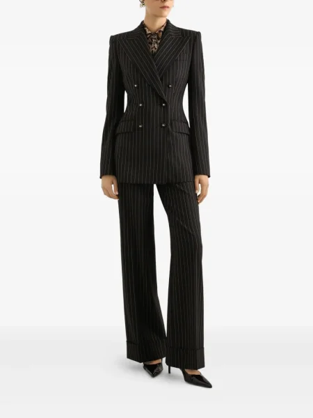 Pantaloni Dolce & Gabbana cu dungi negru