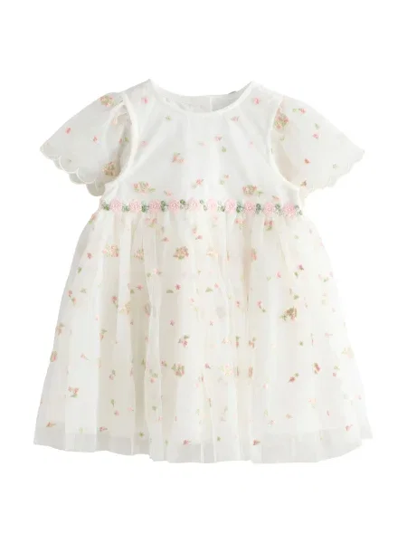 Next Rochie ecru / deschis / roz verde