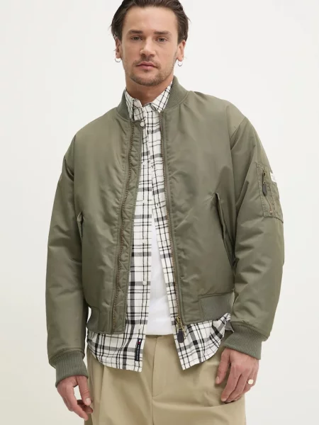 Guess Jeans geaca bomber verde