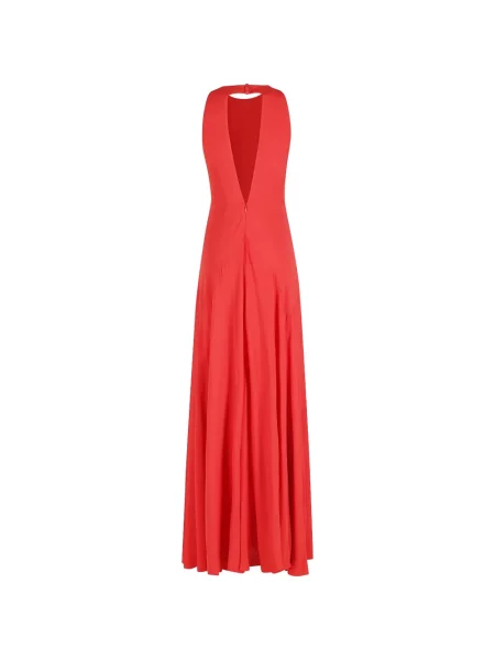 Rochie maxi Erika Cavallini cu spatele deschis roșu