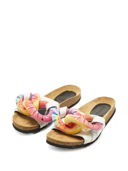 Colier Jw Anderson din piele fără toc alb
