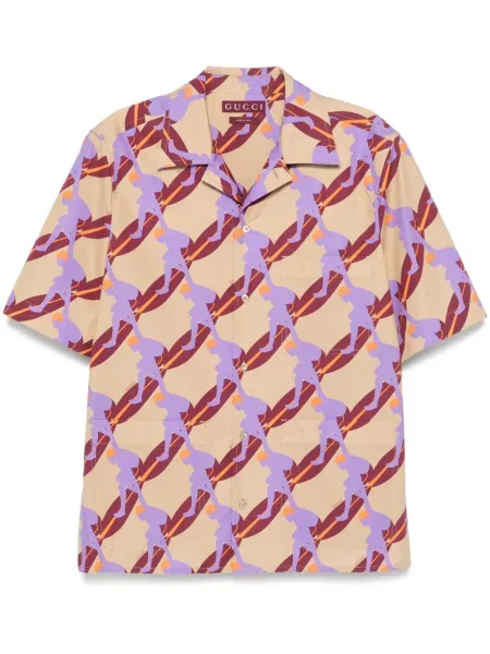 Košulja Gucci s printom puplin