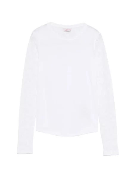 Tricou Deha din dantelă alb