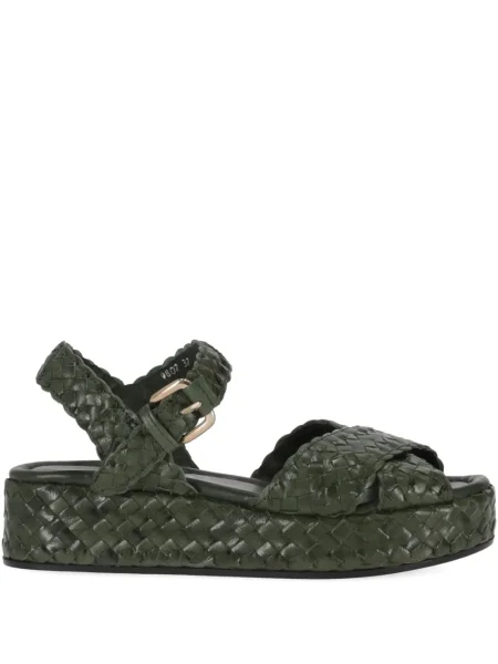 Sandale La Rose cu pană verde