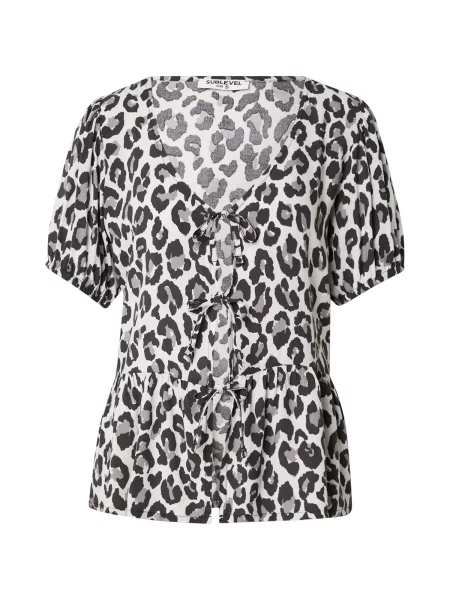 Sublevel Bluza siva črna