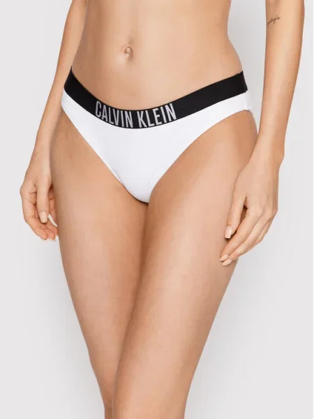 Calvin Klein Swimwear Bikini partea de jos Classic alb